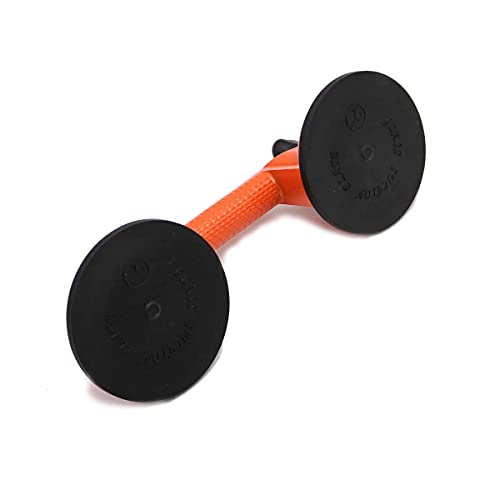 Heavy Duty Aluminum Double Handle Suction Cup Orange