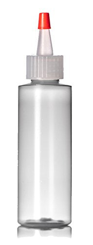 8-Pack of 4 Oz Plastic Small Squeeze Bottles and Caps
