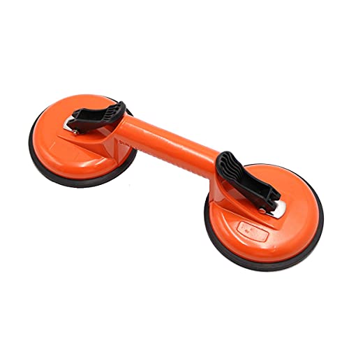 Heavy Duty Aluminum Double Handle Suction Cup Orange