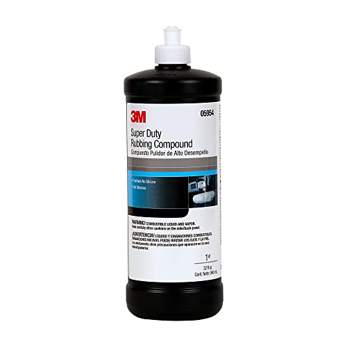 3M Super Duty Rubbing Compound 05954, Liquid Formula, High Cut Rate