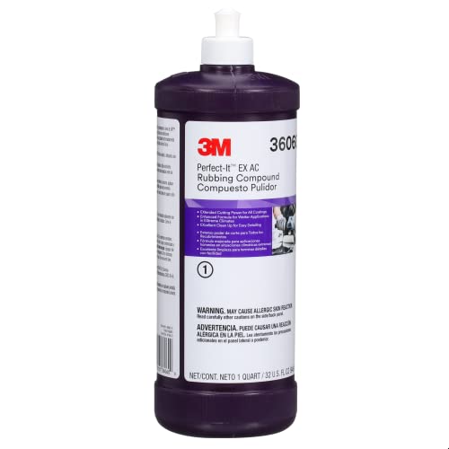 3M Perfect-It EX AC Rubbing Compound, 36060, Fast Cutting, High Performing