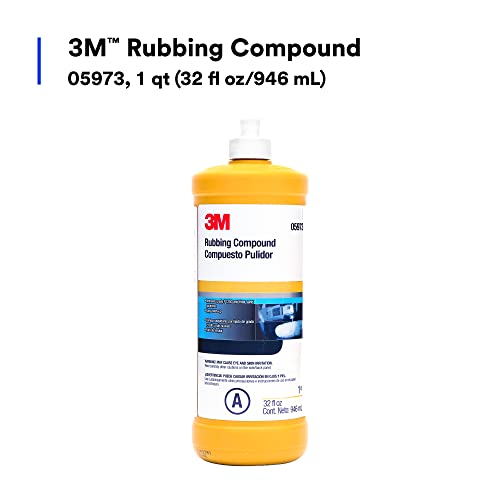 3M Rubbing Compound, 05973, Liquid Formula, High Quality