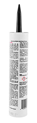 Teakdecking Systems - 10oz Marine Caulk Cartridge, Black - Premium Quality - SIS440 - for Teak Deck Seams - Provides First Class Appearance - UV & Chemical Resistant, Non-Corrosive
