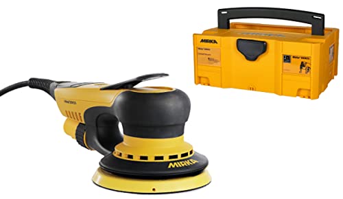 Mirka Direct Electric Random Orbital Sander, 5-Inch, Yellow, Black