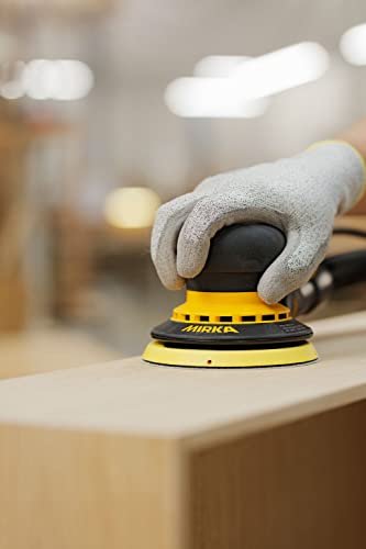 Mirka Direct Electric Random Orbital Sander, 5-Inch, Yellow, Black