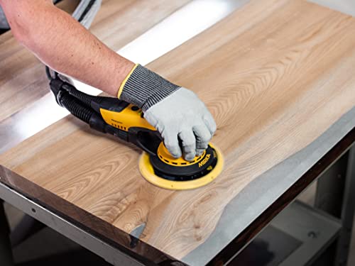 Mirka Direct Electric Random Orbital Sander, 6-Inch, Yellow, Black