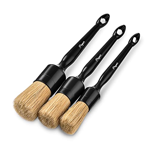 Proper Detailing Co. Car Detailing Brush Set, 3-Pack