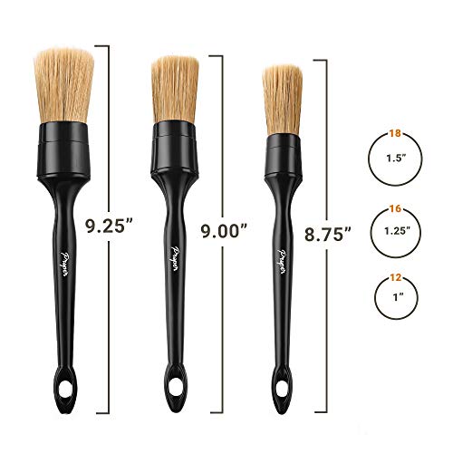 Proper Detailing Co. Car Detailing Brush Set, 3-Pack
