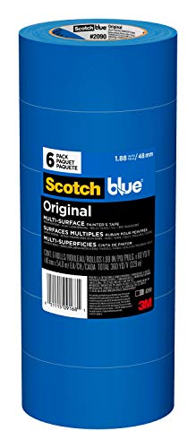 ScotchBlue Original Multi-Surface Painter's Tape, 1.88 inches x 60 yards, 6 Pack