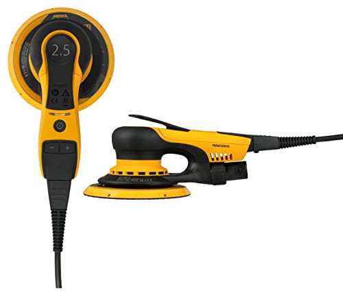 Mirka Direct Electric Random Orbital Sander, 6-Inch, Yellow, Black