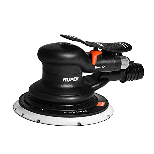 RUPES Skorpio III Palm Orbital Sander, Hook and Loop, with Anti-Slip Rubber (150mm/6", 3mm orbit)