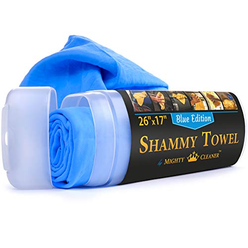 Mighty Cleaner Premium Shammy Towel + Storage Case - 26"x17"