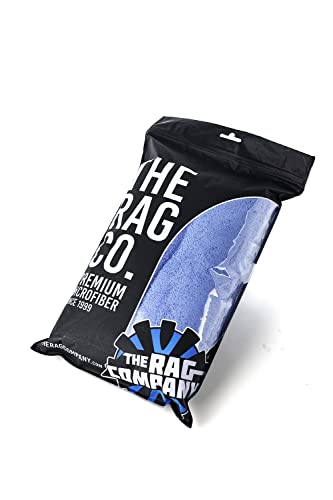 The Rag Company Edgeless Super Plush Microfiber Detailing Towels, 16" x 16", Blue 2-PK