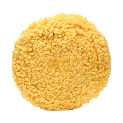 3M Wool Polishing Pad (05713) – For Boats, Cars, Trucks and RVs – Single-Sided – 9 Inches , Yellow