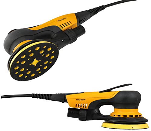 Mirka Direct Electric Random Orbital Sander, 5-Inch, Yellow, Black