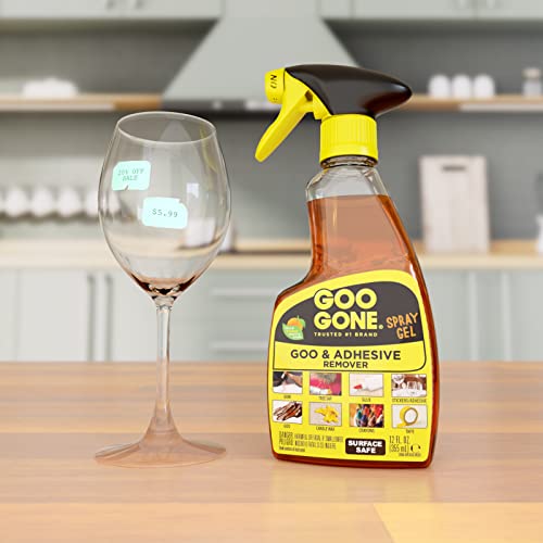 Goo Gone Adhesive Remover Spray Gel - 2 Pack and Sticker Lifter