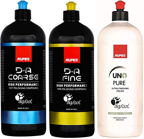 Rupes DA System Combo Polish Kit | 3X 1 Liter Bottles