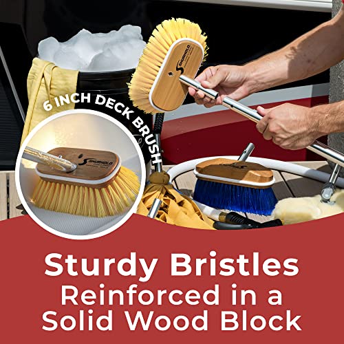 Shurhold 6" Medium Bristle Brush, Yellow