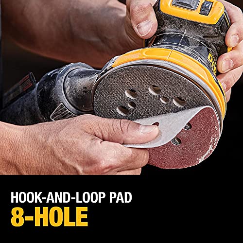 DEWALT 20V MAX* Random Orbit Sander, 5-Inch, Cordless Kit (DCW210D1) , Yellow
