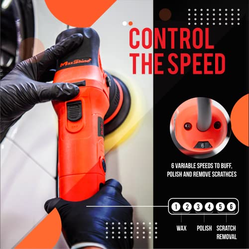 Maxshine Dual Action Polisher - 5-inch Backing Plate Orbital Polisher