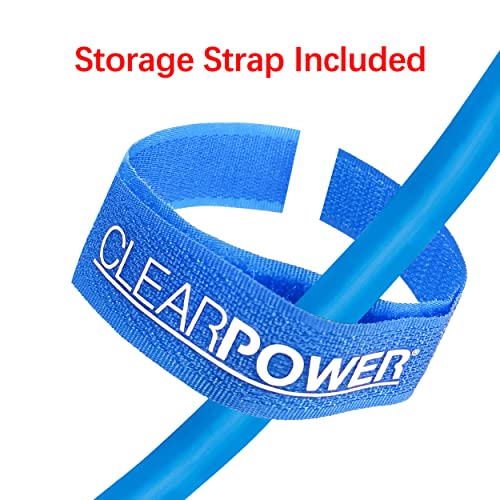 Clear Power 15 ft Extreme Cold Weather Outdoor Extension Cord Blue