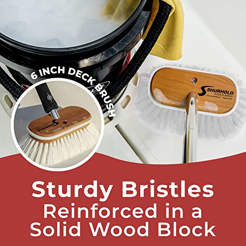 Shurhold 6" Extra Stiff Bristle Brush, White