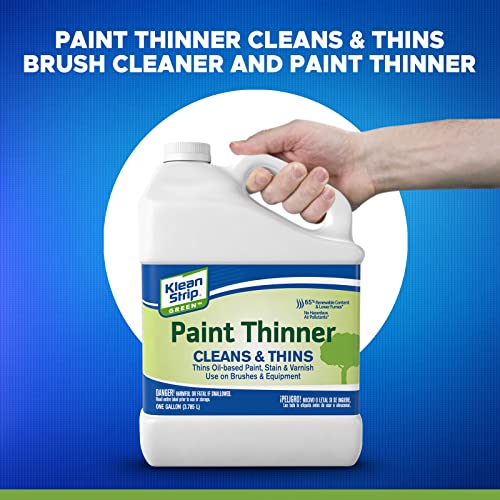 Klean Strip Paint Thinner 1 Gallon - Cleans Enamel Paint and Airbrushes Paint and Decrease Viscosity of Stain from Brushes and Art Supplies Equipment with Centaurs AZ Premium Quality Brush