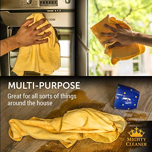 Mighty Cleaner Premium Shammy Towel + Storage Case - 26"x17"