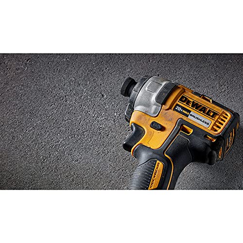 DEWALT 20V MAX* Cordless Impact Driver Kit, Brushless, 1/4-inch (DCF787C2)
