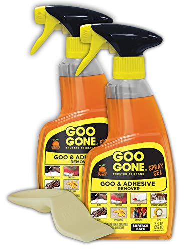 STICKER REMOVER KIT WITH SCRAPER REMOVES STICKY STUFF AND GOO IS