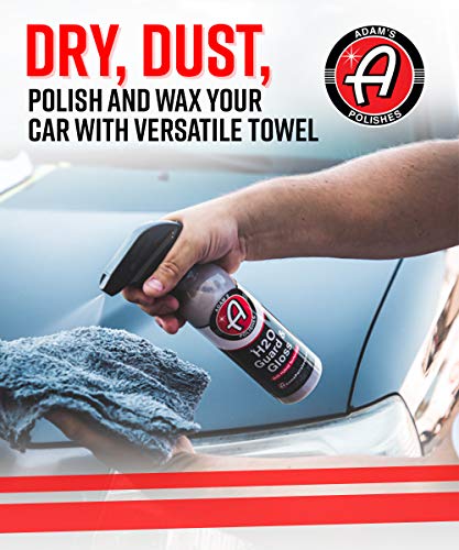 Adam's Borderless Grey Edgeless Microfiber Towel (6 Pack)