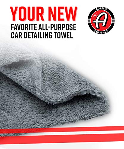 Adam's Borderless Grey Edgeless Microfiber Towel (6 Pack)