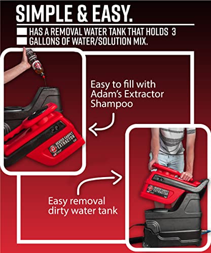 Adam's Heated Carpet Extractor, Powerful 200 Degree Spot and Upholstery Cleaner