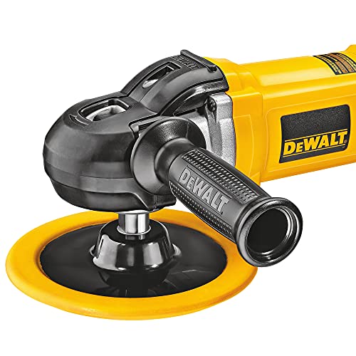 DEWALT Buffer/Polisher, Variable Speed, Soft Start, 7-Inch/9-Inch (DWP849X) , Yellow