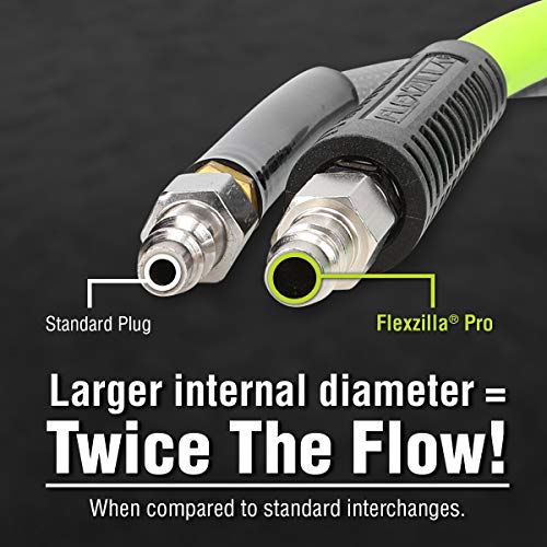 Flexzilla Pro High Flow Coupler & Plug Kit (3 Piece), 1/4" NPT - A53452FZ
