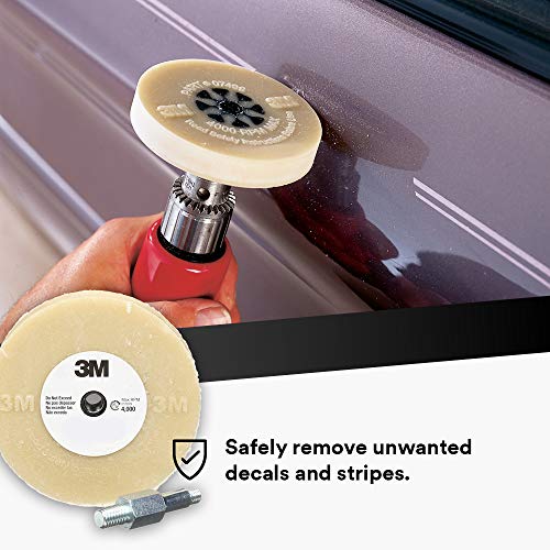 3M Stripe Off Wheel Adhesive Remover Eraser Wheel Removes Decals, Stripes, Vinyl, Tapes and Graphics