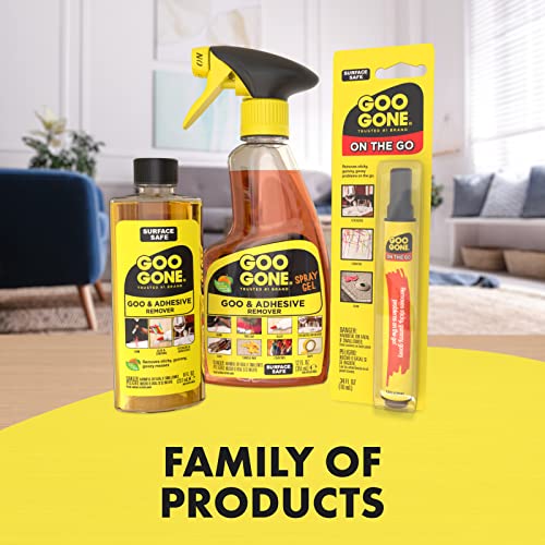 Goo Gone Adhesive Remover Spray Gel - 2 Pack and Sticker Lifter