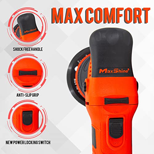 Maxshine Dual Action Polisher - 5-inch Backing Plate Orbital Polisher