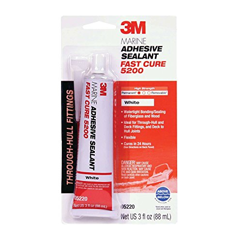 3M Marine Adhesive Sealant Fast Cure 5200 (05220) - 3 fl oz