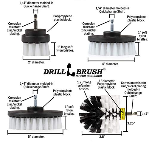 Drillbrush Automotive Soft White Drill Brush