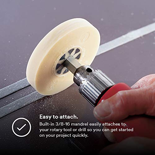 3M Stripe Off Wheel Adhesive Remover Eraser Wheel Removes Decals, Stripes, Vinyl, Tapes and Graphics