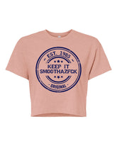 Women's #SMOOTHAZFCK Short Sleeve Crop Top