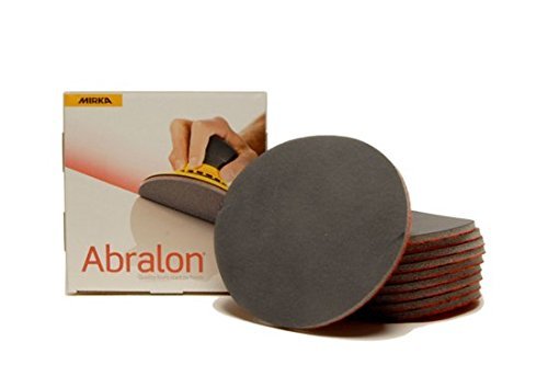 MIRKA Abralon 6 Inch 1000 Grit Sanding Discs, 10 per box
