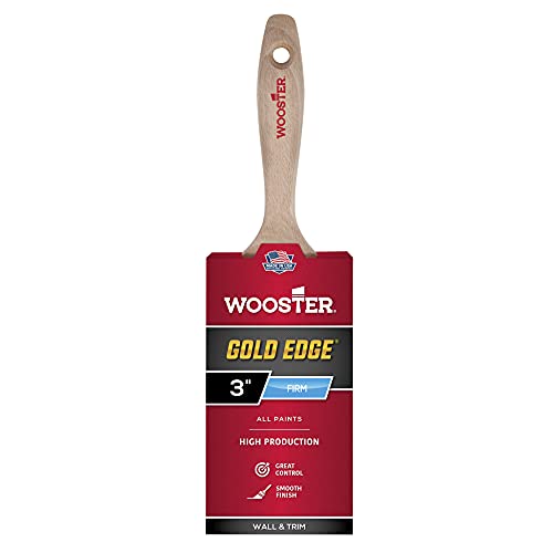 Wooster 5232-3 Edge Varnish, 3 Inch, Gold,White