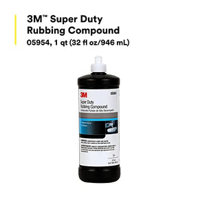 3M Super Duty Rubbing Compound 05954, Liquid Formula, High Cut Rate