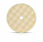 Buff and Shine 8.25" x 1.5" White Waffle Foam Finish Pad