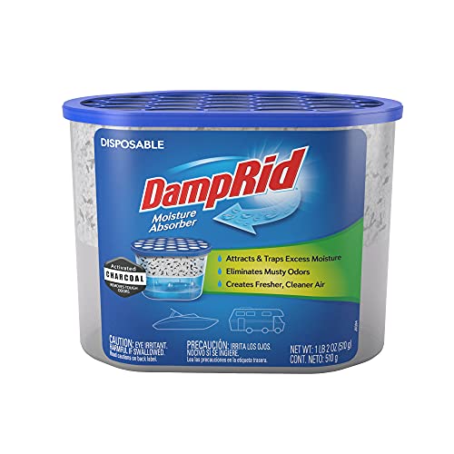 DampRid Moisture Absorber with Activated Charcoal for Boats & RVs, 18 oz. Fragrance Free