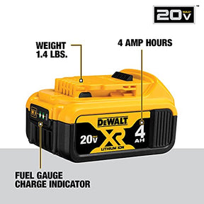 DEWALT 20V MAX Battery, Lithium Ion, 4-Ah & 2-Ah, 4-Pack (DCB3244)