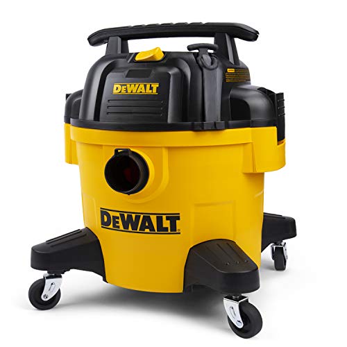 DEWALT DXV06PZ 4 Peak HP, 6 Gallon Poly Wet/Dry Vac, Heavy-Duty Shop Vacuum with Blower Function Yellow+Black