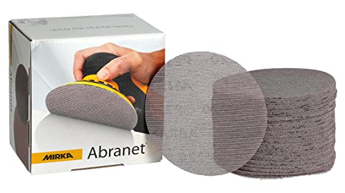 Mirka Abranet 5-Inch | 80-1000 Grit Sanding Discs, Box of 50 Discs